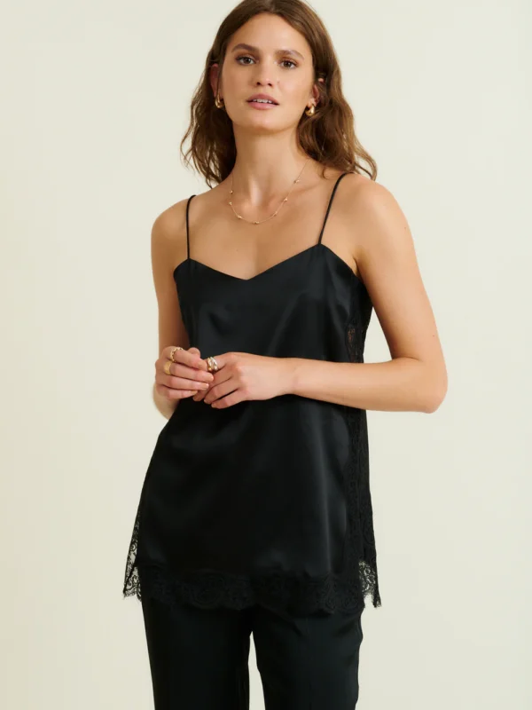 JOE SILK AND LACE TOP