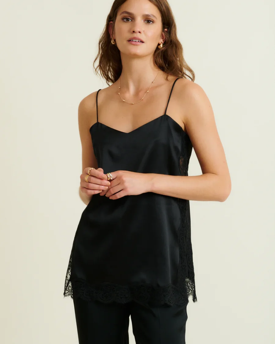 JOE SILK AND LACE TOP