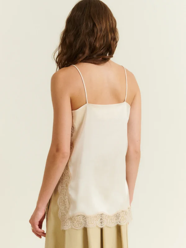 JOE SILK AND LACE TOP