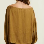 MONICA OFF THE SHOULDER CHVRON TOP