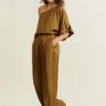 MONICA OFF THE SHOULDER CHVRON TOP