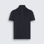 COTTON ZIPPED POLO