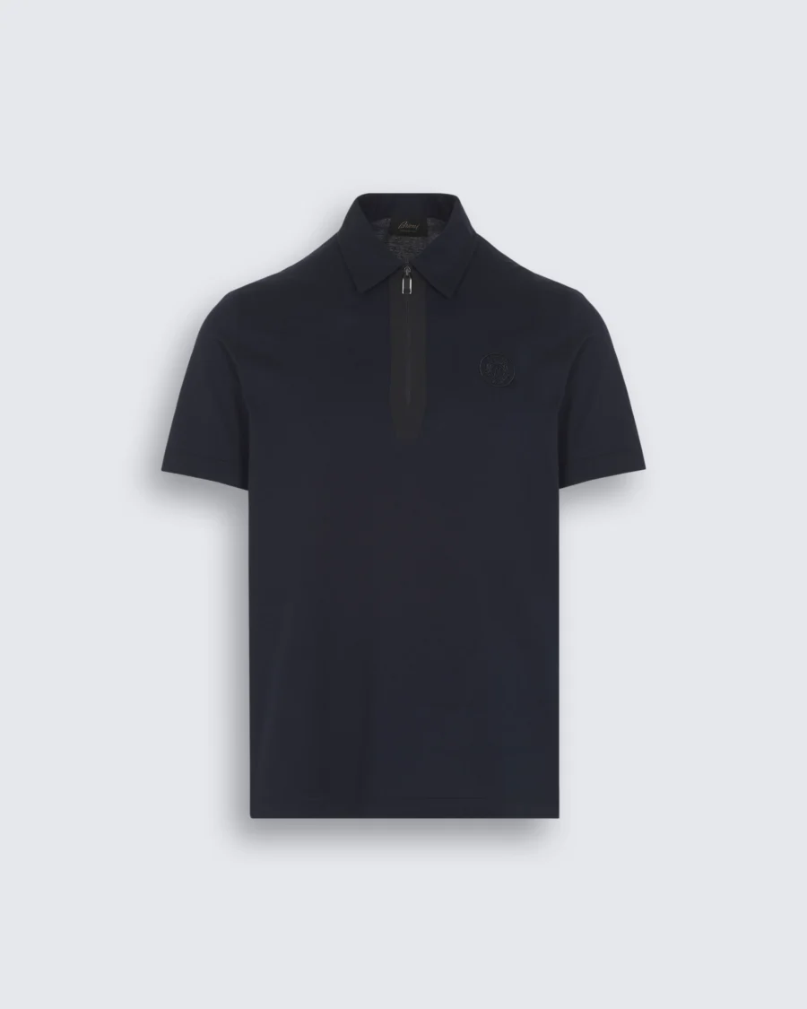 COTTON ZIPPED POLO