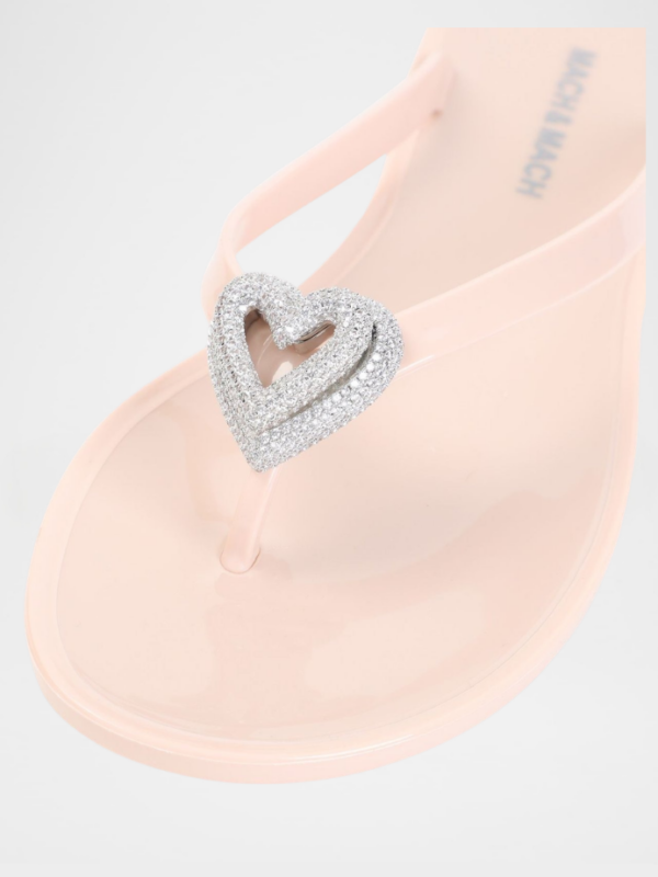 DOUBLE HEARTS FLIP FLOPS