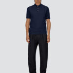 JERSEY KNIT EFFECT POLO SHIRT