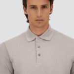 JERSEY KNIT EFFECT POLO SHIRT