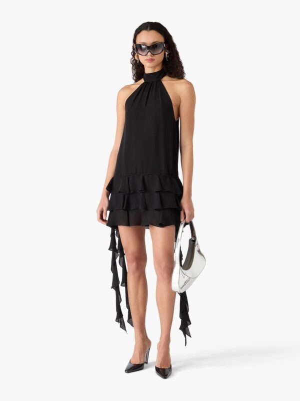 RUFFLED MINI DRESS
