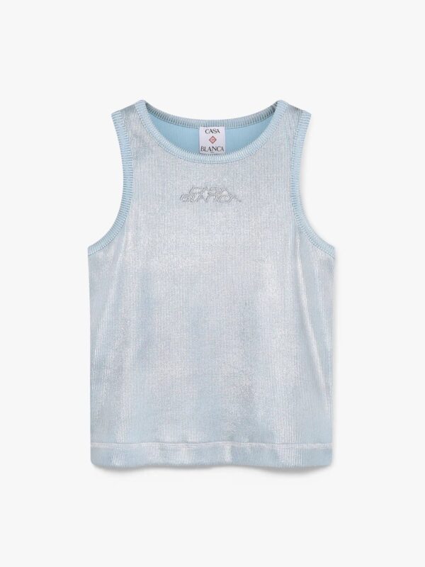 PLATED RIBBED TANK TOP