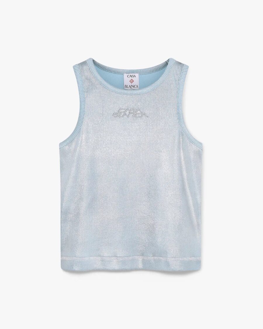 PLATED RIBBED TANK TOP