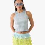 PLATED RIBBED TANK TOP