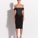 OFF THE SHOULDERS MIDI DRESS