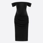 OFF THE SHOULDERS MIDI DRESS