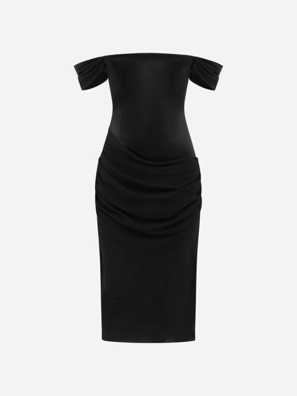 OFF THE SHOULDERS MIDI DRESS