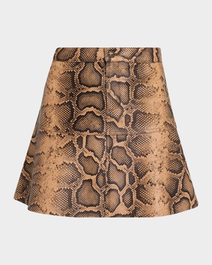ADDY SNAKE PRINT SKIRT