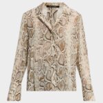PIPER SNAKE PRINT BLOUSE