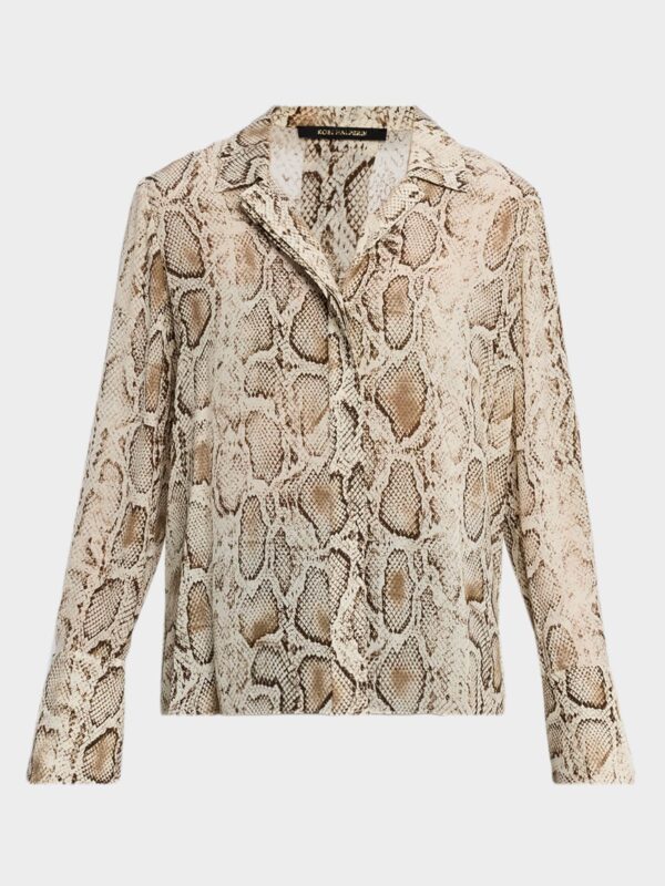 PIPER SNAKE PRINT BLOUSE