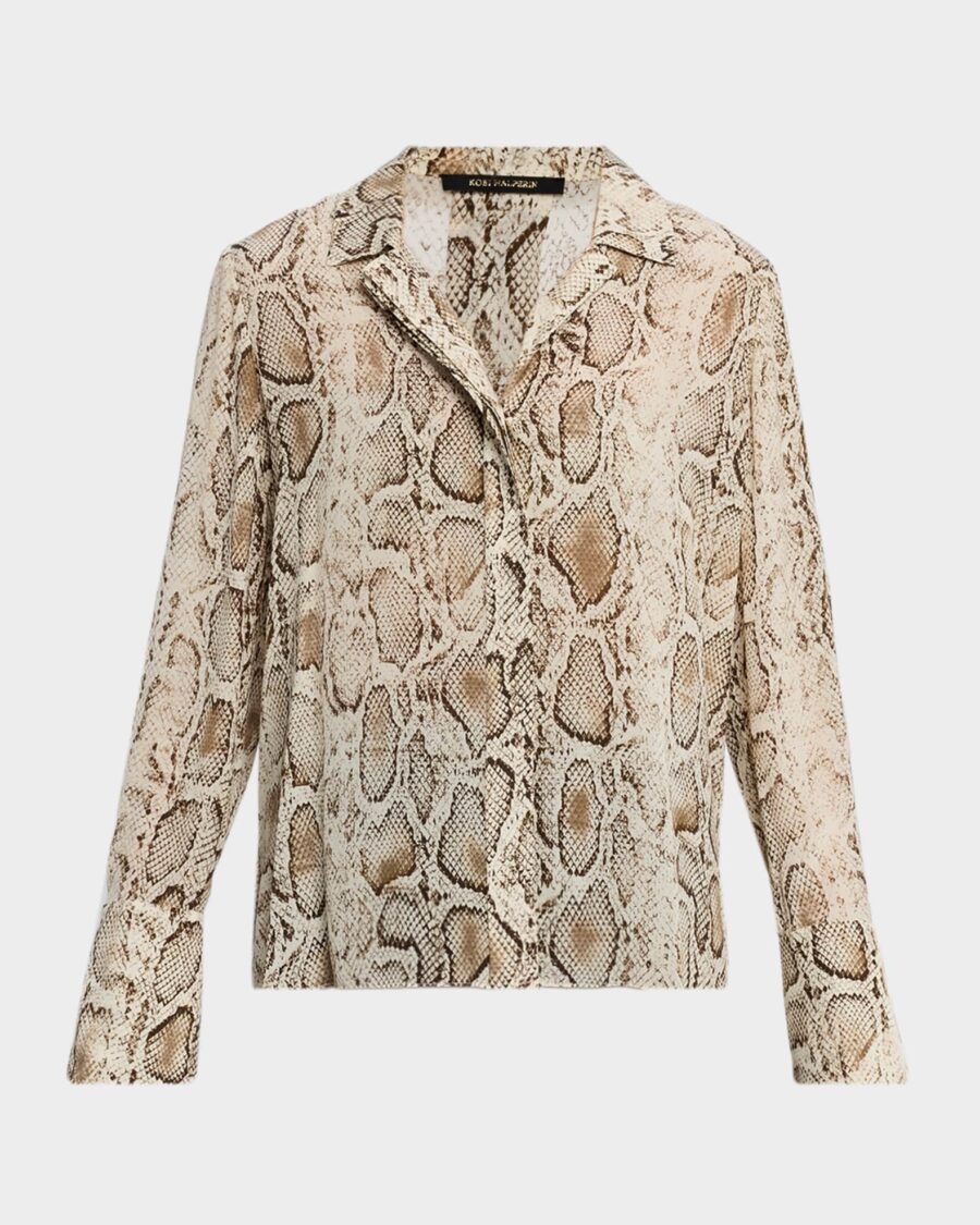 PIPER SNAKE PRINT BLOUSE