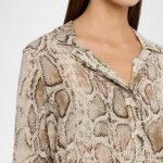 PIPER SNAKE PRINT BLOUSE