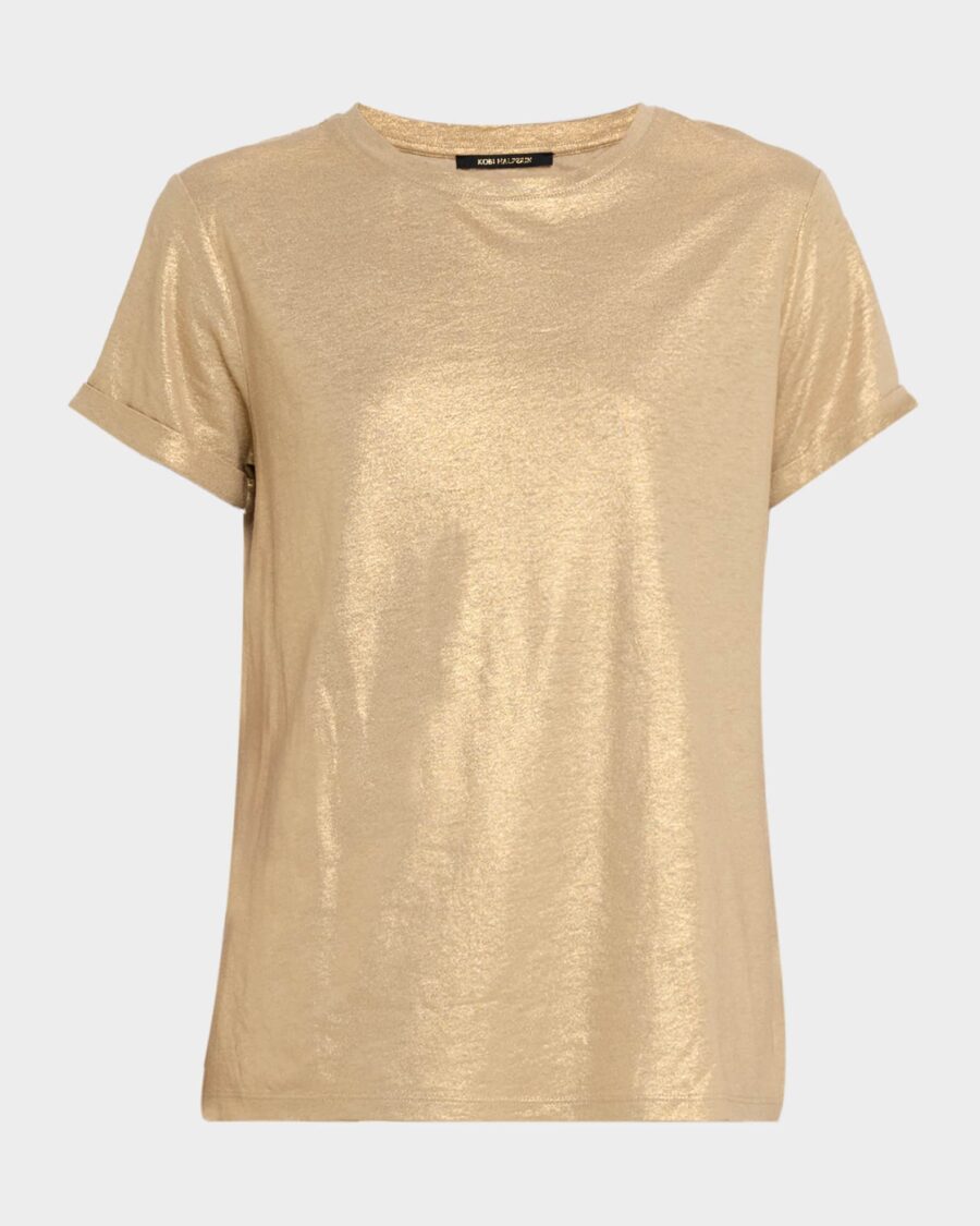 MEEGAN SHIMMER TEE