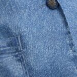 VERONICA DENIM PRINT SATIN BLAZER
