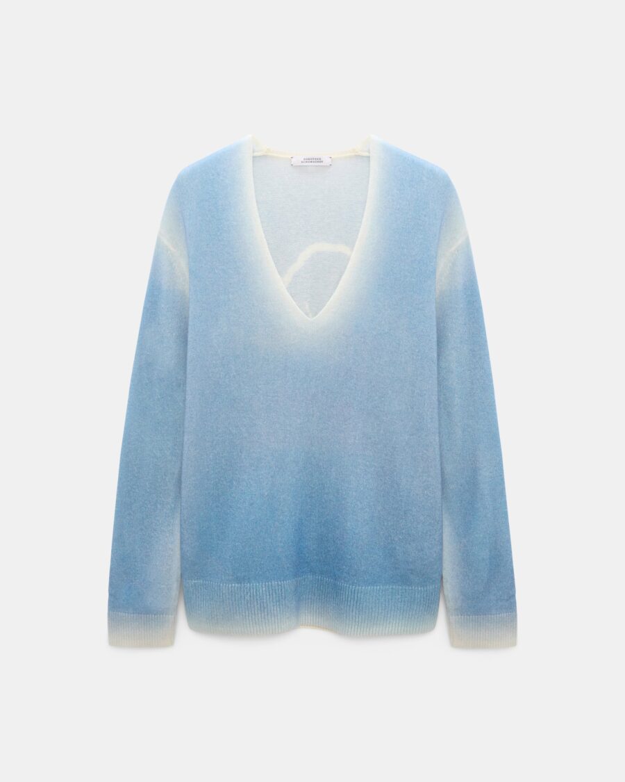 STATEMENT POPPY V NECK SWEATER