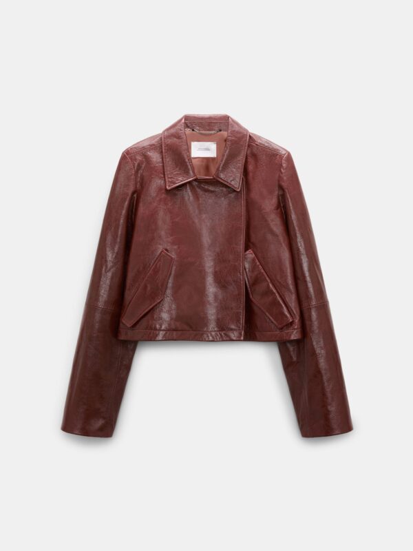 BROKEN SHINE LEATHER JACKET