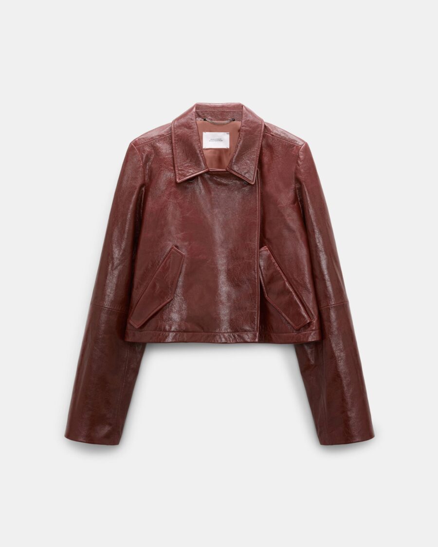 BROKEN SHINE LEATHER JACKET
