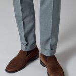 DRAWSTRING WAIST SLIM FIT TROUSERS