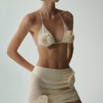 CREPE BEACH MINI SKIRT