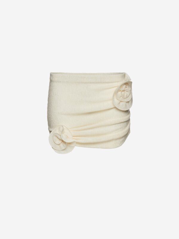 CREPE BEACH MINI SKIRT