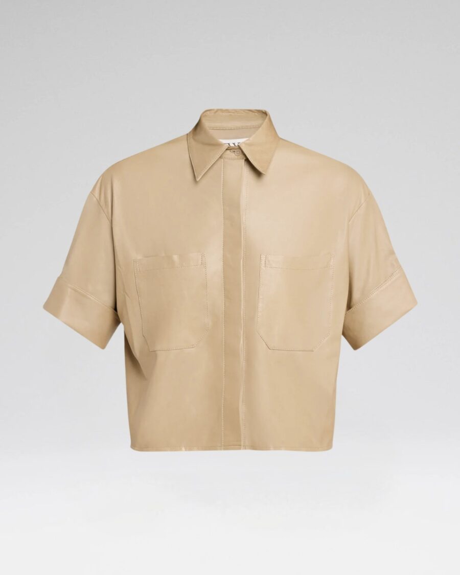 MY NEWEST MISTAKE LEATHER TOP