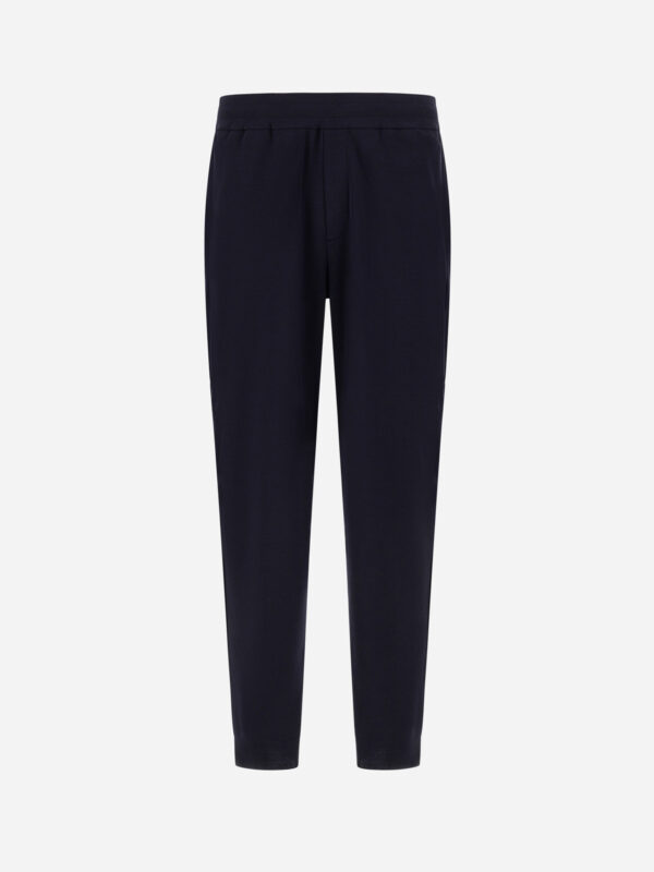 TROUSERS IN JERSEY KNIT EFFECT