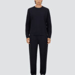 TROUSERS IN JERSEY KNIT EFFECT