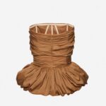DRAPED PEPLUM CORSET TOP