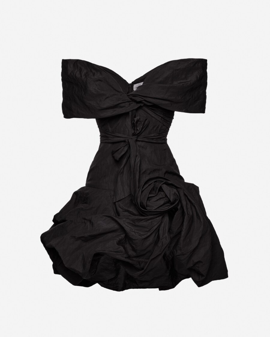 DREAPED SHAWL COLLAR MIDI DRESS