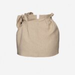 LINEN FLOWER DETAIL MINI SKIRT