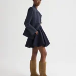 JULIA BUBBLE HEM SKIRT