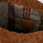 MEDIUM SUEDE KALISPERA BAG WITH STUDS AND FRINGES