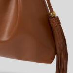 LARGE LEATHER KALISPERA BAG WITH TASSELS