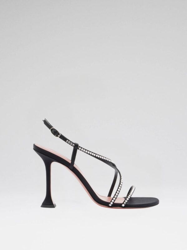 SALLY CRYSTAL SATIN SANDAL