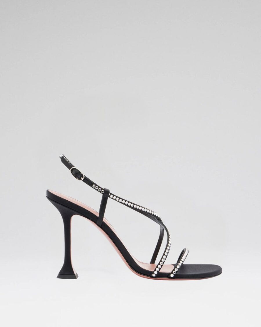 SALLY CRYSTAL SATIN SANDAL