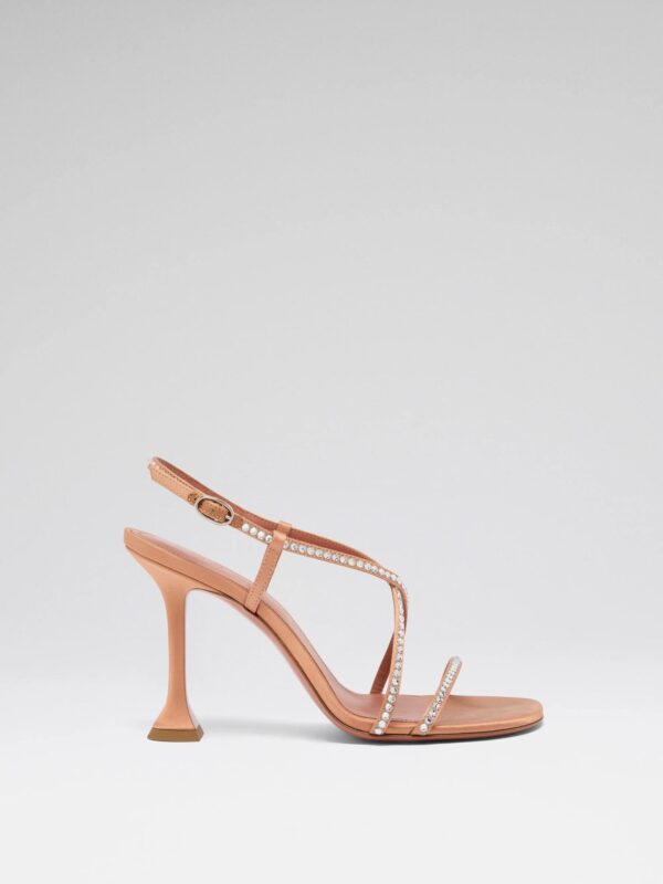 SALLY CRYSTAL SATIN SANDAL