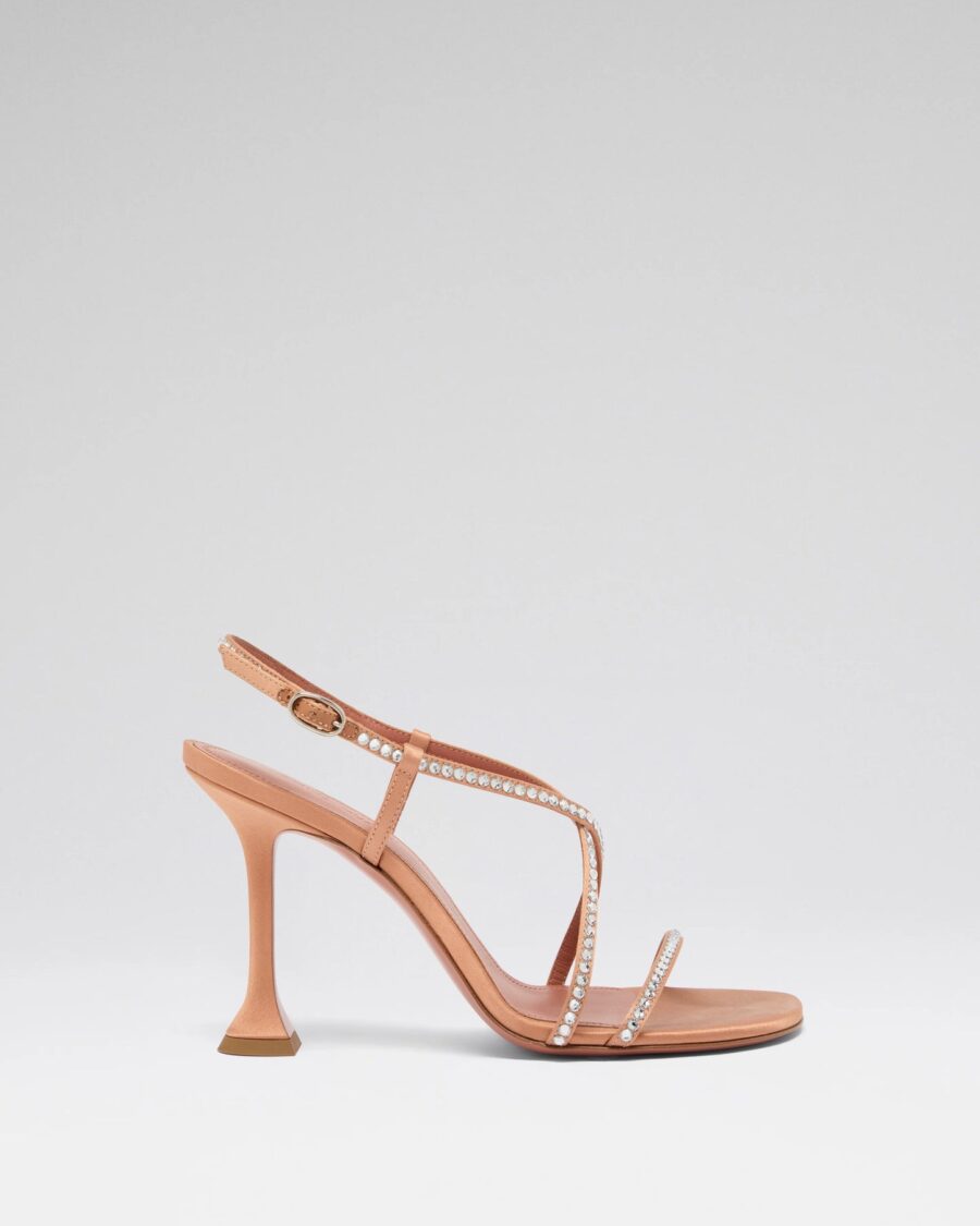 SALLY CRYSTAL SATIN SANDAL