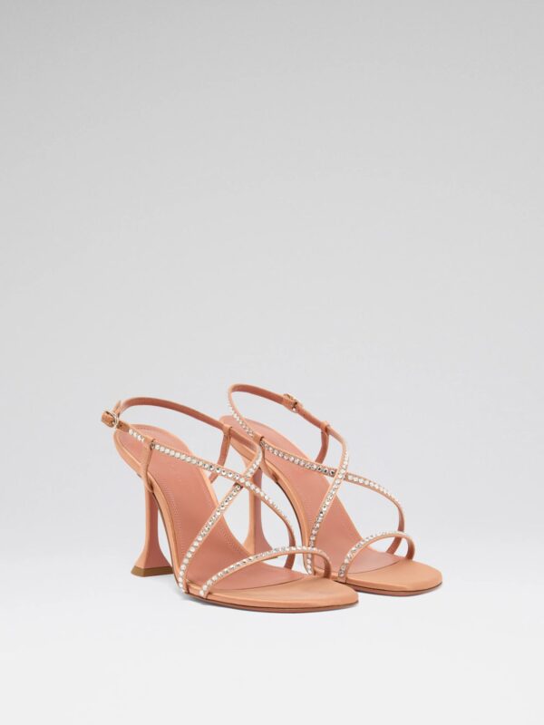 SALLY CRYSTAL SATIN SANDAL