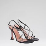 SALLY CRYSTAL SATIN SANDAL