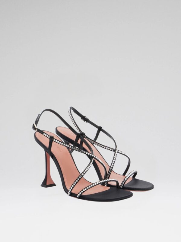 SALLY CRYSTAL SATIN SANDAL