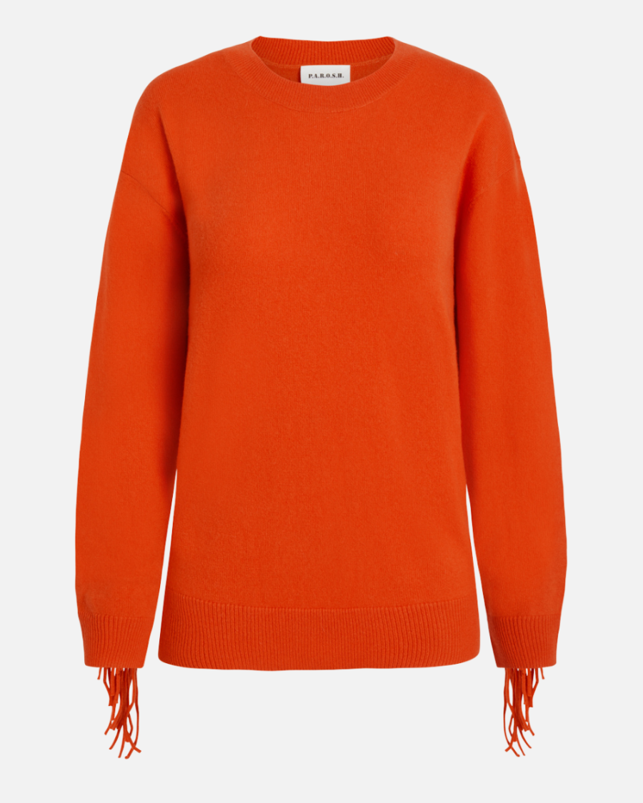 KNITWEAR WITH FRINGES