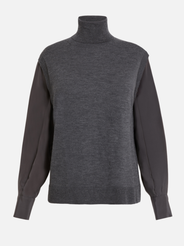 WOOL TURTLE-NECK KNIT