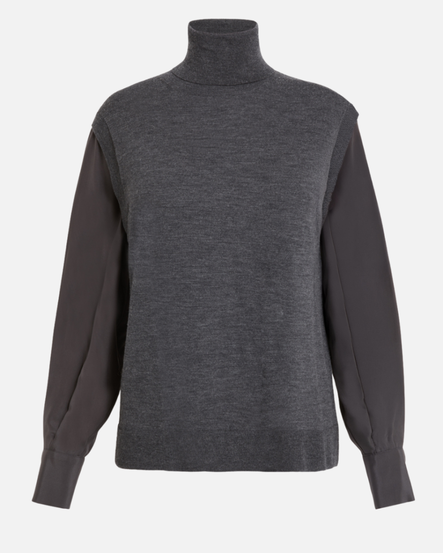 WOOL TURTLE-NECK KNIT