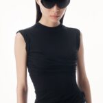 TWISTED BUST LAYERED TANK TOP